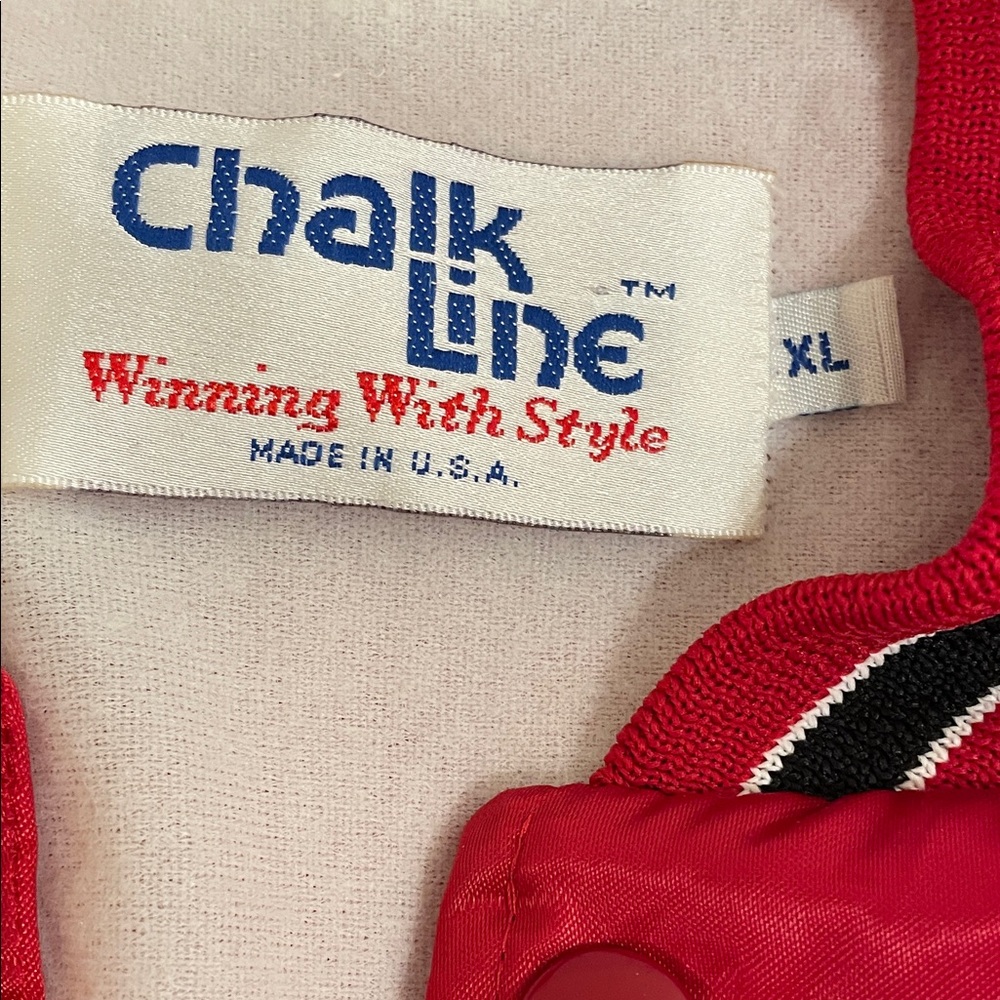 Chase Authentics Red Varsity Bomber Jacket - Picture 2 of 5